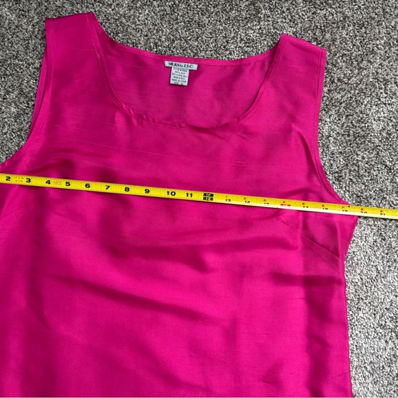 Vintage Pink and Black Flamingo Women's pants and top. Silk. - Picture 4 of 8